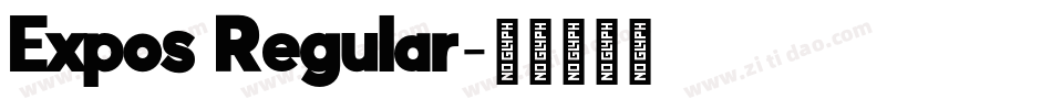 Expos Regular字体转换